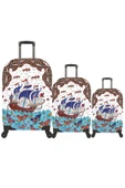 My Saraciye Valiz Kılıfı, Bavul Kılıfı Büyük, Orta, Kabin Boy Kılıf Seti, My Çini Gemi 57 thumbnail 1
