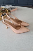 10 31 Topukla Kadın Kadeh Topuk Arkası Açık Stiletto Ayakkabı - 11