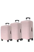 My Saraciye Valiz Kılıfı, Bavul Kılıfı Büyük, Orta, Kabin Boy Kılıf Seti, Pudra thumbnail 1