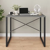 Eportatif Bilgisayar Masası Çalışma Laptop Masası Füme 1421 - 2