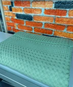 Şaheser %100 Pamuk Çift Kişilik Pike 240x220 (Tek Pike)-Yeşil - 2