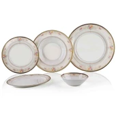 Porio Eliza 85 Parça Bonechina Yemek Takımı - 1
