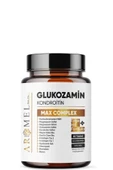 AROMEL,Glukozamin Kondroitin Msm, Max Complex | 60 Tablet | Uk Formül, Boswellia,bromelain,oleuropei - 1