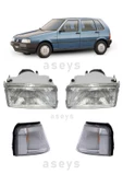 AYFAR Fiat Uno Sağ-sol Far Ve Sağ-sol Sinyal Takım Halinde 4 Parça - 1