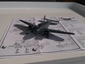 Beechcraft  C-45 Expeditor Pm Model Eğitim Uçağı Demonte Plastik Maketi - 1