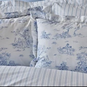 Karaca Home Parisien Mavi Çift Kişilik Percale Nevresim Takımı - 5