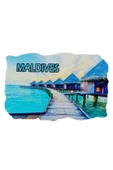 Maldivler Temalı Fresco Magnet thumbnail 3