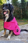 2'li Pamuklu ve Kapüşonlu Köpek Bornozu - 5