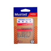Mustad Alpha Point Dentanato Bottom 34112AP Olta İğnesi  TITAN STEEL NO:4/0 - 6LI - 3