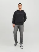 JACK JONES Erkek Kapüşonlu Sweatshirt 12233972 thumbnail 4