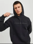 JACK JONES Erkek Kapüşonlu Sweatshirt 12233972 thumbnail 7