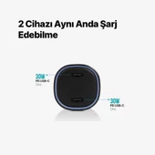 Ttec Şarj Akım Korumalı 60W Çift Pd Giriş Araç Çakmaklık Şarjı Tüm Araçlarla Uyumlu Araç Şarj Başlık - 3
