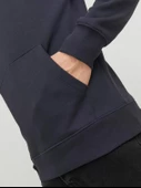 JACK JONES Erkek Kapüşonlu Sweatshirt 12233972 - 6
