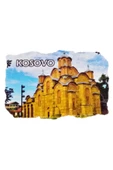 Kosova Temalı Fresco Magnet - 3
