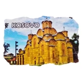 Kosova Temalı Fresco Magnet - 1
