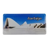 Azerbaycan Temalı Plaka Magnet thumbnail 1