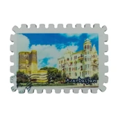 Azerbaycan Temalı Pul Magnet thumbnail 1
