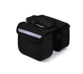 Bisiklet Çok Amaçlı Heybe Çanta  Kadro Üstü Telefon Tutuculu - Siyah - 1