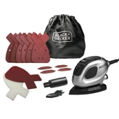 Black&Decker Silver Series Mouse Detay Zımpara Makinesi ve Aksesuar Seti 55 W BEW230SBCK-QS - 1