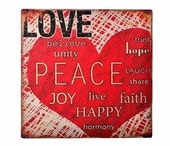 BUFFER® Decotown Kalpli Ahşap Duvar Panosu 40*40 Hediyelik Duvar Süsü - 2