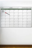 BUFFER® Manyetik Yapışkanlı Bir Aylık Program Planlayıcı Takvim 85x56 cm thumbnail 10