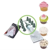 BUFFER® 9 Başlıklı Pasta Süsleme Krema Torbası Dekoratif Kek Krema Poşeti - 2