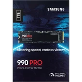 Samsung 990 PRO 1TB MZ-V9P1T0BW 7450MB-6900MB/Sn PCIe 4.0 x4 NVME 2.0 M.2 SSD 5 YIL Samsung TURKIYE Garantili - 4