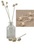 3 Adet Spiral Şekilli Aromaterapi Dağıtıcı Rattan Sopa- Ev Dekor Şişe - Koku Yağı Ahşap Difüzör Çubuk - 3