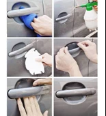 8 Adet Araba Kapı Kolu Koruyucu Çizilme Önleyici Şeffaf Sticker Film Koruma Seti - 3