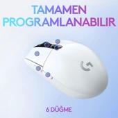 Logitech G G305 Lıghtspeed 12.000 Dpı Kablosuz Oyuncu Mouse - Beyaz - 6