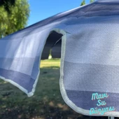 Plaj Deniz Balkon Şemsiyesi Pamuk Kumaşlı Bidon Dahil 2 Metre - 1