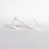 BUFFER® 2'Li Kapı Arkası Çekmece Dolap Kapağı Mutfak Banyo Askısı Beyaz Renk Plastik - 5