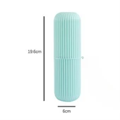 BUFFER® Seyahat Tipi Diş Fırçası Gözlük Makyaj Fırçası İçin Çok Amaçlı Silindir Saklama Kutusu İpli - 2