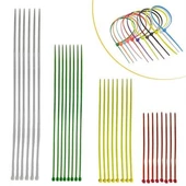 BUFFER® 30 Parça Plastik Kablo Kelepçe Seti Kablo Düzenleyici Bağlama Bantları - 1