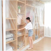 BUFFER® Boya Badana Eşya Koruma Hışır Örtüsü 180cm x 15 mt Yapışkanlı Hışır Örtü - 2