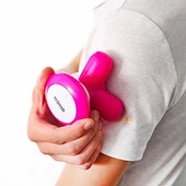 BUFFER® 3 Başlıklı Titreşimli USB Şarjlı Mini El Masaj Aleti - 5