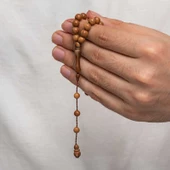 Yuvarlak Kesim Açık Renk Kuka Tesbih - 3