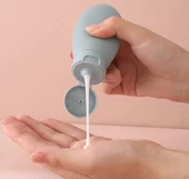 Seyahat Tipi Doldurulabilir Krem Şampuan Kutusu 3 lü Set thumbnail 4