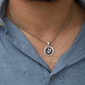 Gümüş Elif Vav Kolye - 1