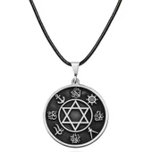 ​Gümüş Dört Halife İsimleri İşlemeli Kolye thumbnail 2