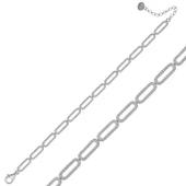 925 Ayar Gümüş Oval Taşlı Bileklik - 1