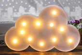 Led Işık Bulut Gece Lambası Dekoratif Led Aydınlatma - 3