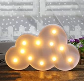 Led Işık Bulut Gece Lambası Dekoratif Led Aydınlatma - 1