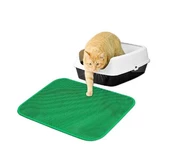 Elekli Kedi Tuvalet Önü Paspası - Yeşil thumbnail 2
