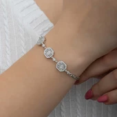 925 Ayar Gümüş Baget Kadın Bileklik - 4