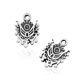 925 Ayar Gümüş Osmanlı Arması Tesbih Püskülü - 1