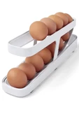Otomatik 2 Katlı Buzdolabı Yumurta Organizeri - Yumurta Saklama Kabı - 14 Yumurta Kapasiteli - 1