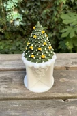Noel Pırıltısı Ağacı Silikon Mum Kalıbı - 1
