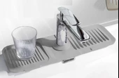 Elastik Mutfak Banyo Musluk Matı Düzenleyici Kaydırmaz Taban Organizer Lavabo Kenar Matı - 3