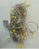 10m 100 Led Damla Uçlu Led Işık Gün Işığı Şeffaf Kablo - 1